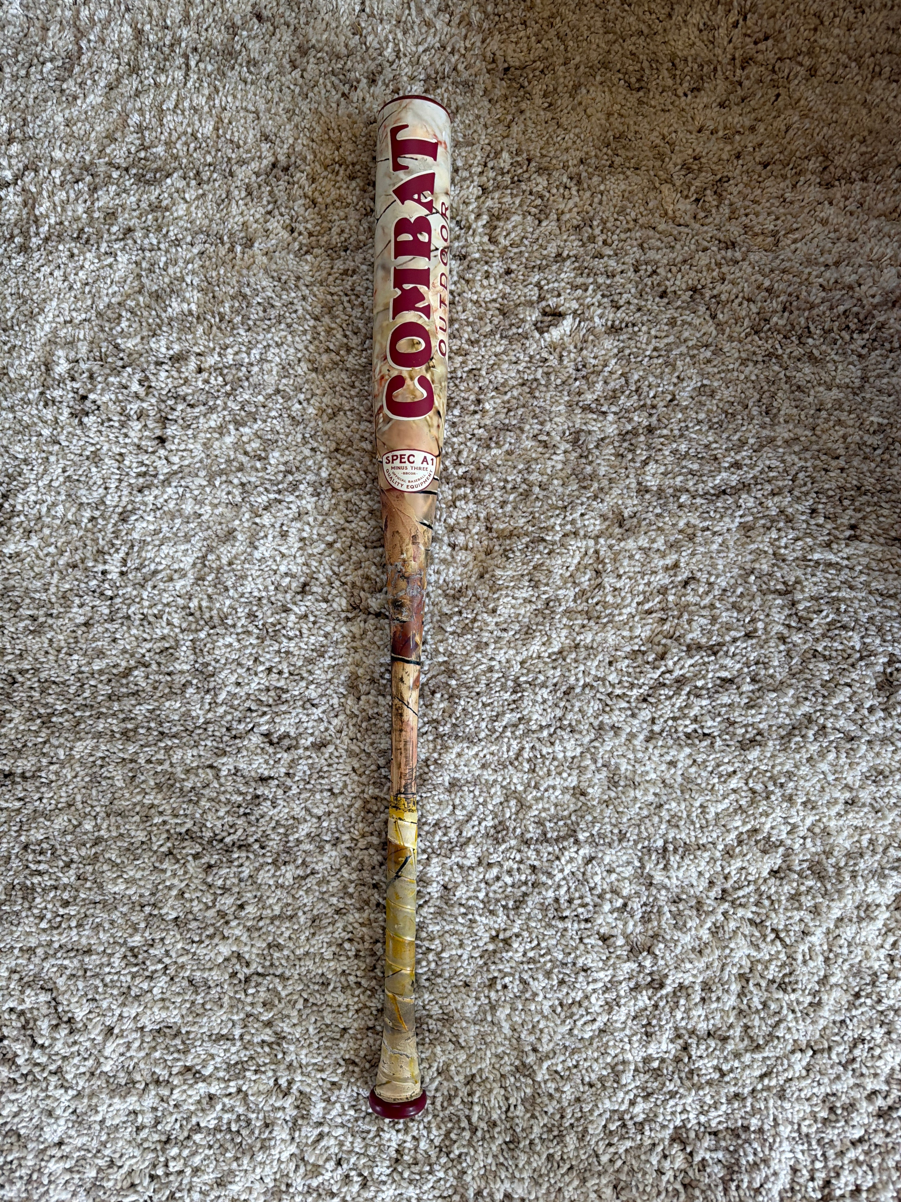 2026 Combat MFG Spec Hunter BBCOR Performance Baseball Bat Camo Brown (-3) 30.5 oz 33.5”