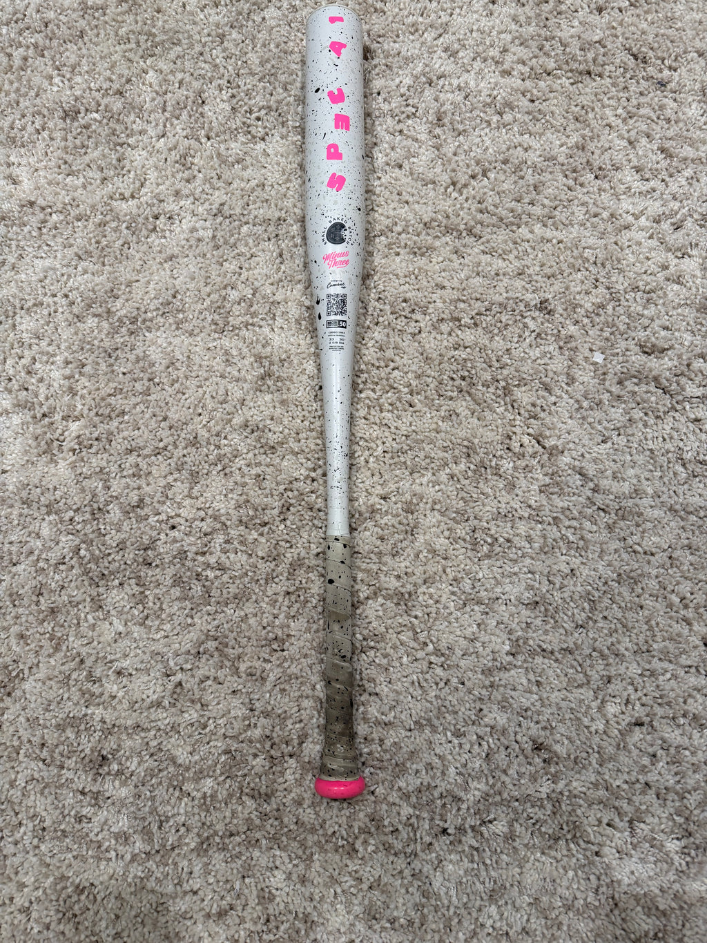Like New COMBAT MFG SPEC A1 COOKIES & CREAM BBCOR BASEBALL BAT (-3) 33/30