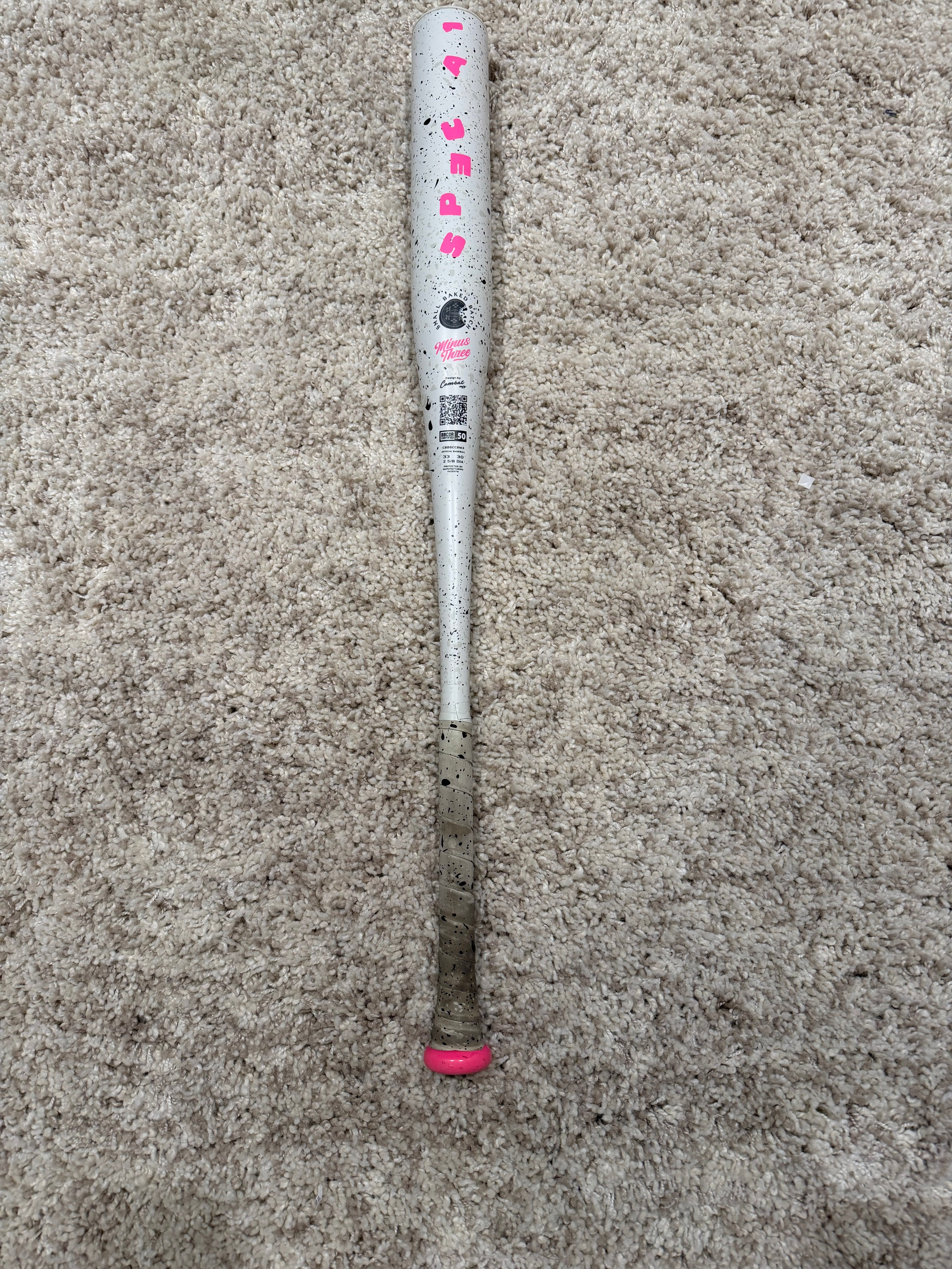 Like New COMBAT MFG SPEC A1 COOKIES & CREAM BBCOR BASEBALL BAT (-3) 33/30