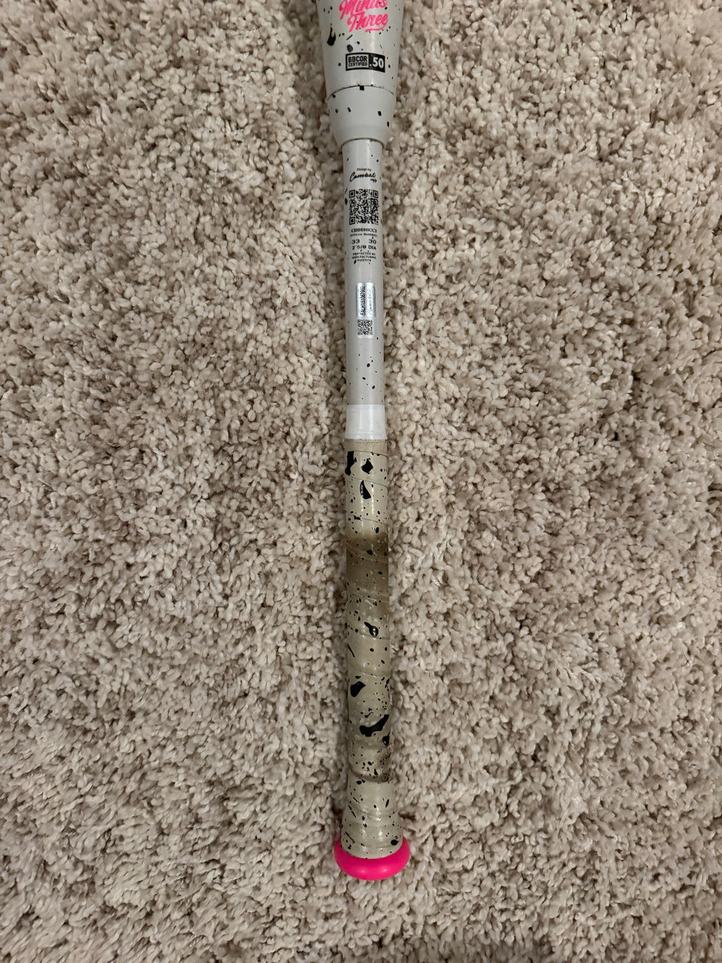 COMBAT MFG COOKIE JAR "COOKIES & CREAM" SPEC-H1 HYBRID BBCOR BAT (-3) 33/30 *Rattle*