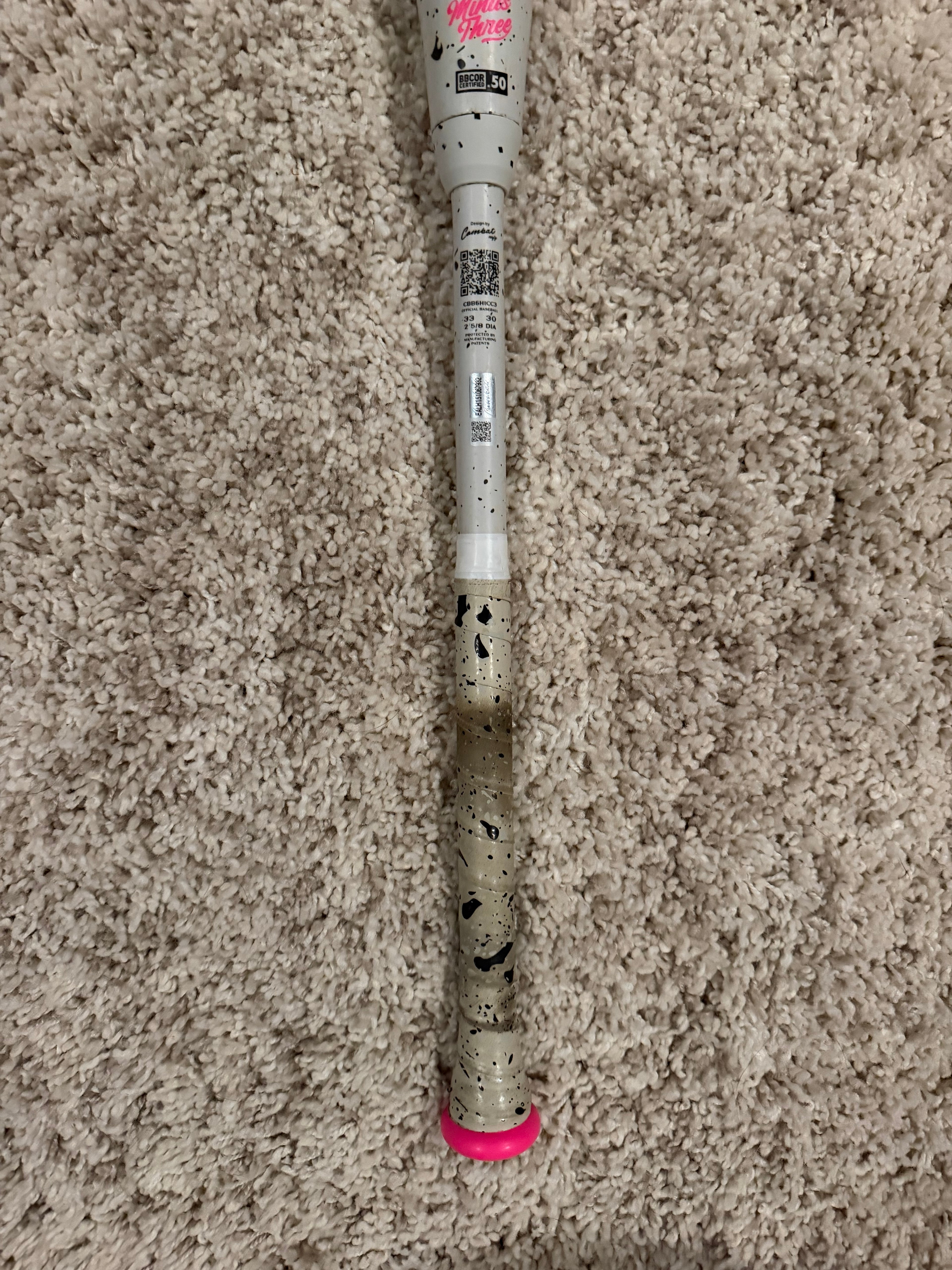 COMBAT MFG COOKIE JAR "COOKIES & CREAM" SPEC-H1 HYBRID BBCOR BAT (-3) 33/30 *Rattle*