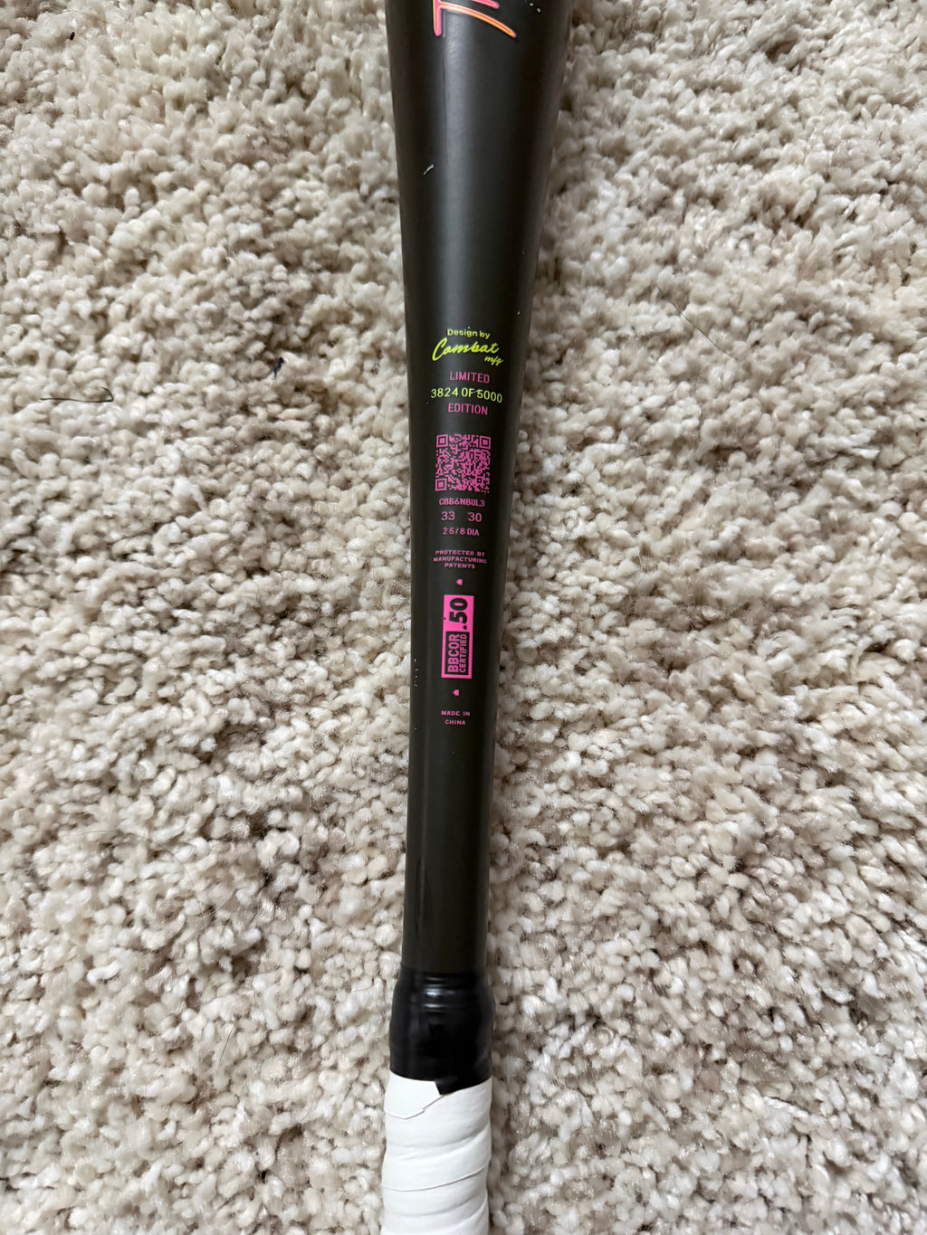 2026 Combat MFG Spec A1 Alloy BBCOR Certified Bat midnight rodeo “Arena Cowboy” (-3) 30 oz 33"